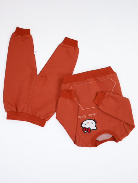 Костюм (Кофта+штаны) Hello Kitty арт.800103 NILU BABY дев. 1-2 (терракотовый)