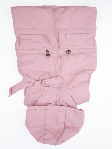 Жилет с капюшоном арт.25157 ZYJJ baby дев. 116-140 (пудровый)