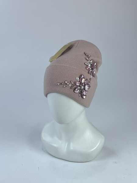Шапка Кароза Хейсон Двойной цветок (пудра)