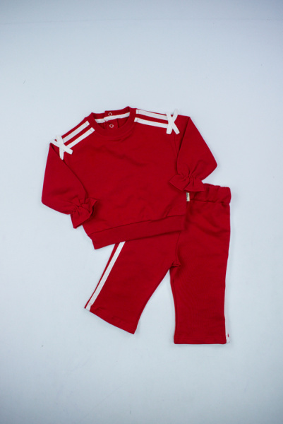 Костюм (кофта+штаны) арт.541419 Ciciben kids мал. 6-24 (красный)