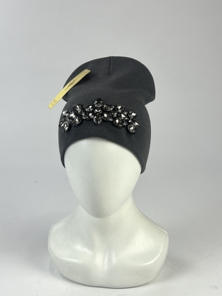 Шапка Кароза Хейсон б/от Ком.цветок (графит)
