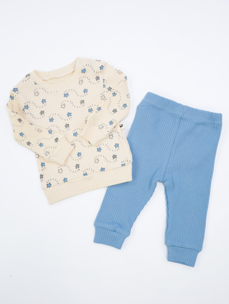 Костюм 2-ка арт.243766 дев. 3-12 (голубой) 